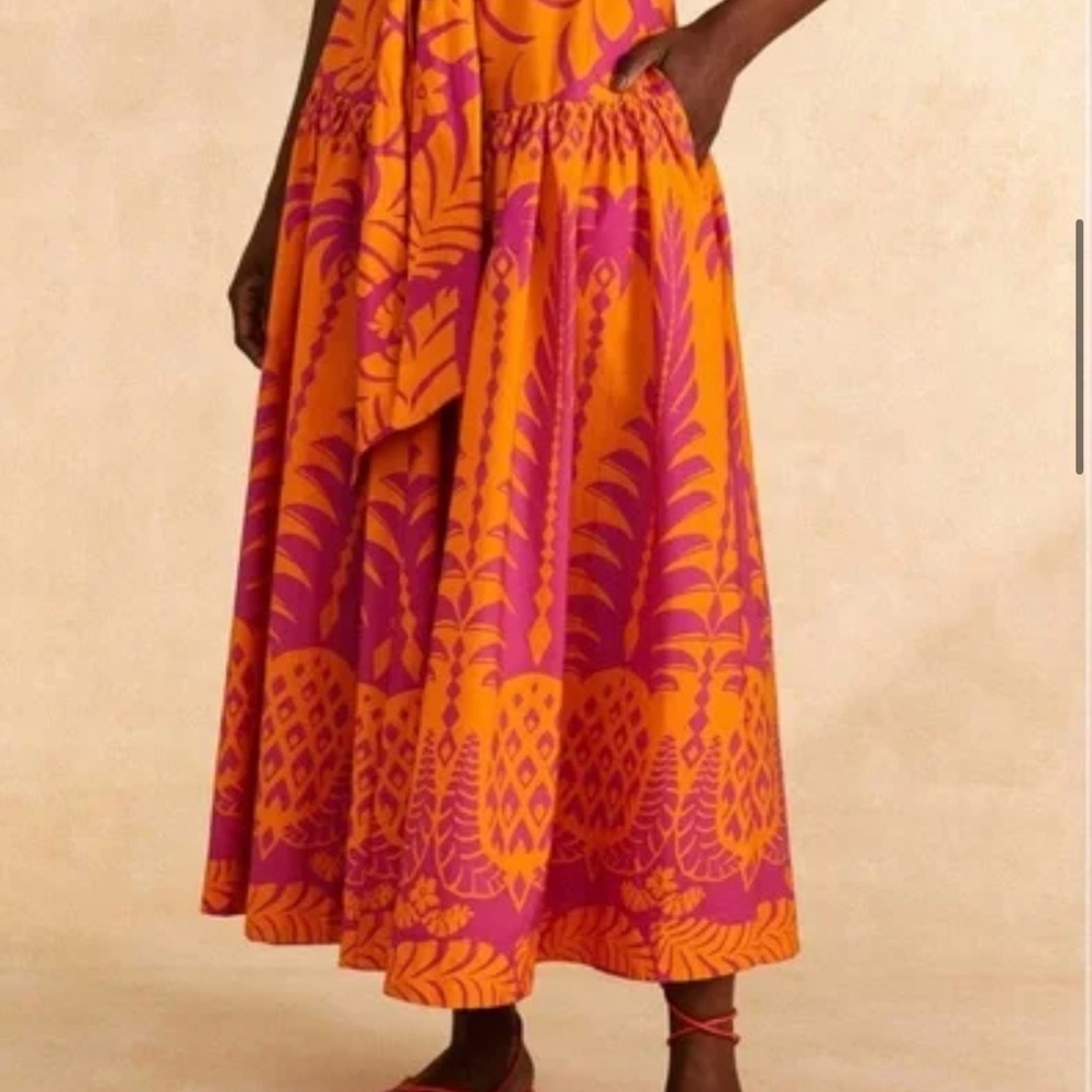 FARM Rio Pineapple Love Vibrant Tropical Print Women's Skirt NWT